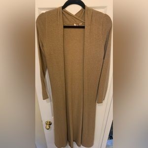 Calypso St.Barth cashmere cardigan open front, size small